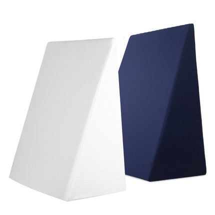 Giselle Bedding Wedge Pillow White & Blue.