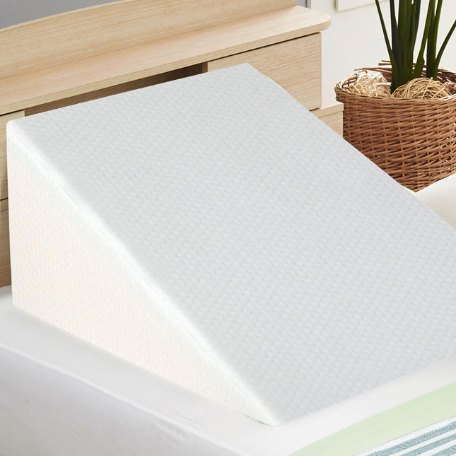 Giselle Bedding Wedge Pillow White Twin Pack.