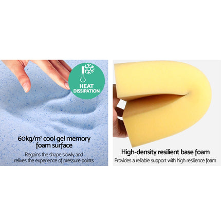 Giselle Bedding Wedge Pillow White Twin Pack.