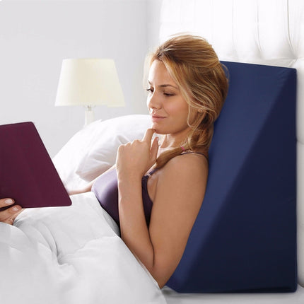 Giselle Bedding Wedge Pillow Blue.