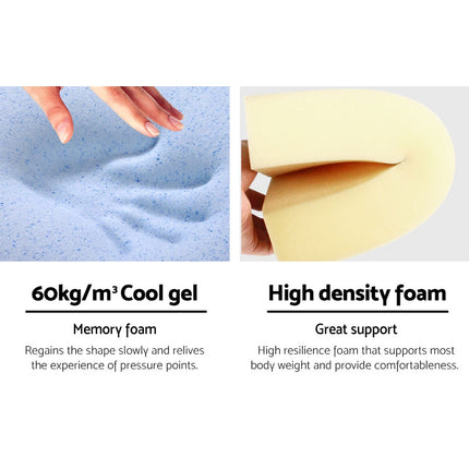 Giselle Bedding Wedge Pillow Blue.
