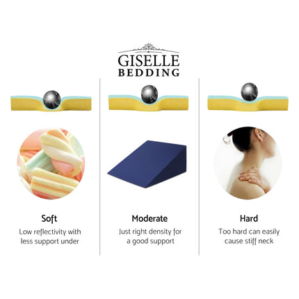 Giselle Bedding Wedge Pillow Blue.