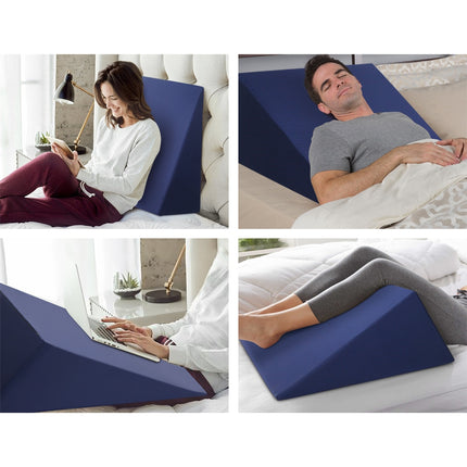 Giselle Bedding Wedge Pillow Blue Twin Pack.