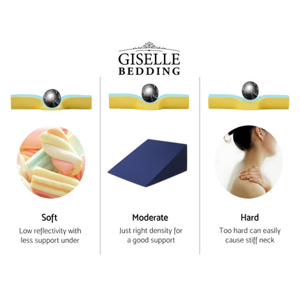 Giselle Bedding Wedge Pillow Blue Twin Pack.