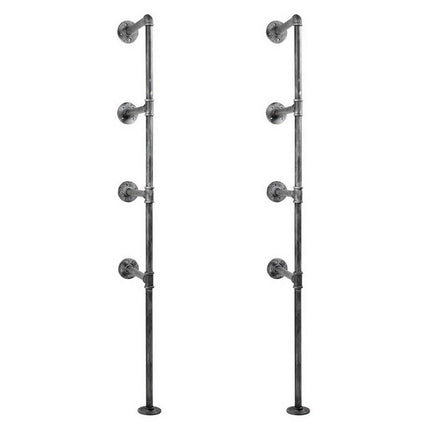 Artiss Floating DIY Pipe Shelf Metal Brackets Set of 2.