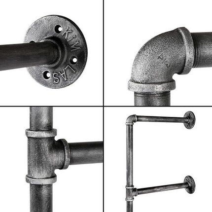 Artiss Floating DIY Pipe Shelf Metal Brackets Set of 2.