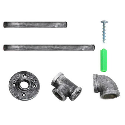 Artiss Floating DIY Pipe Shelf Metal Brackets Set of 2.