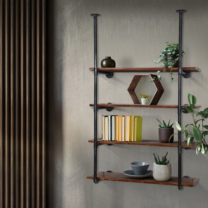 Artiss Floating DIY Pipe Shelf 6 Tiers - IRA.