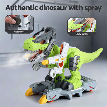 Keezi Kids Dinosaur Ride On Push Car Toy with Spray Function Indoor Outdoor Toys.