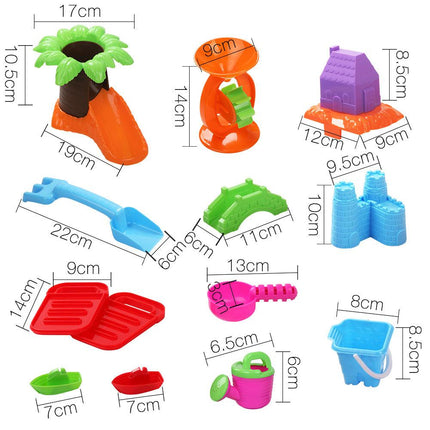 Keezi Kids Sandpit Pretend Play Set Sand Water Table Chair Outdoor Beach Toy.