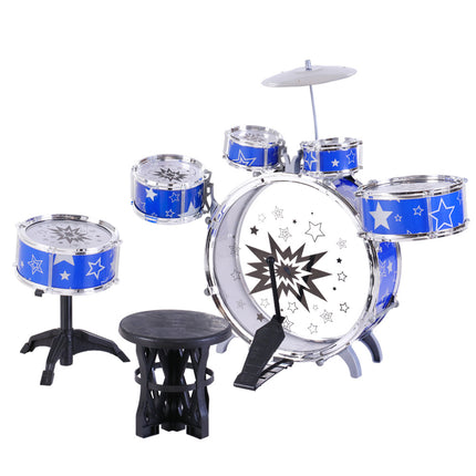 Keezi 11 Piece Kids Drum Set.