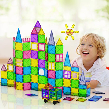Keezi 100pcs Kids Magnetic Tiles Blocks Building Educational Toys Children Gift.