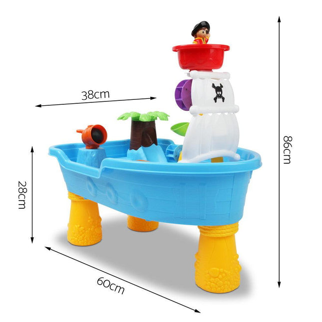 Keezi Kids Sandpit Pretend Play Set Sand Water Table Outdoor Beach Toy Children.