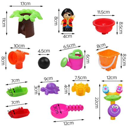 Keezi Kids Sandpit Pretend Play Set Sand Water Table Outdoor Beach Toy Children.