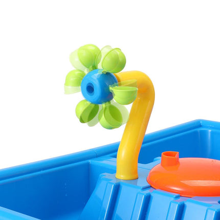 Keezi Kids Sand and Water Table Windmill Shovel Outdoor Sandpit Toys Beach Play.