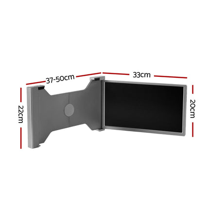 Devanti Portable Monitor Laptop Screen Extender Dual Display 1080P IPS USB C.