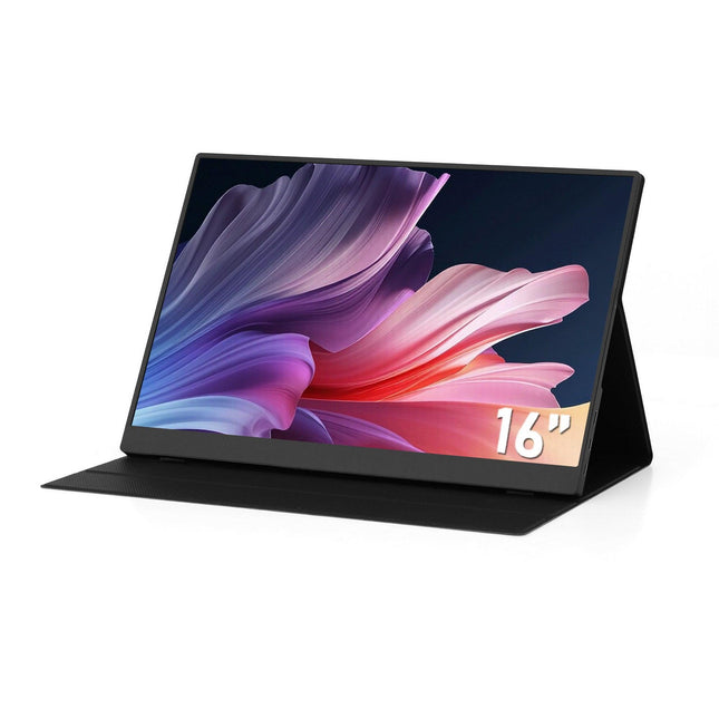 Devanti Portable Monitor Laptop Extender USB C Travel Display 16 Inch Black.