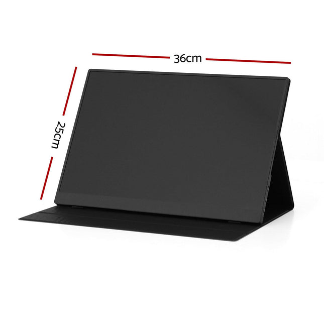 Devanti 15.6 Inch Portable Monitor FHD 1080P IPS USB-C HDMI Gaming Laptop Screen.