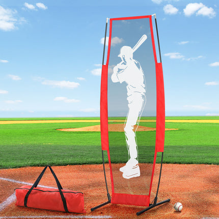 Everfit Baseball Net Pitching Kit with Stand Rebound Net Training Aid.