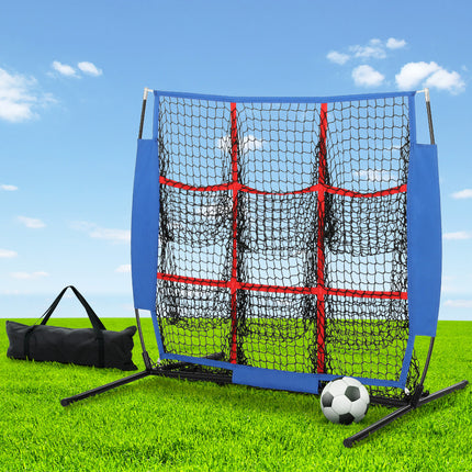 Everfit Soccer Net Baseball Pitching Football Goal Training Aid 9 Target Zone.