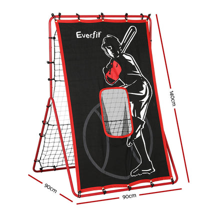 Everfit Baseball Net Rebound Pitching Kit Target Hitter 2 in 1 Training Aid.