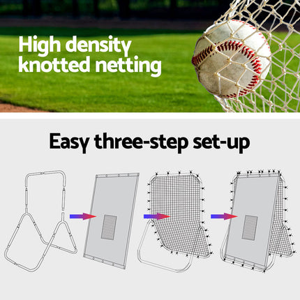Everfit Baseball Net Rebound Pitching Kit Target Hitter 2 in 1 Training Aid.