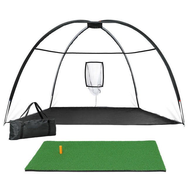 Everfit 3.5m Golf Practice Net with Driving Mat Training Aid Target Hitting.