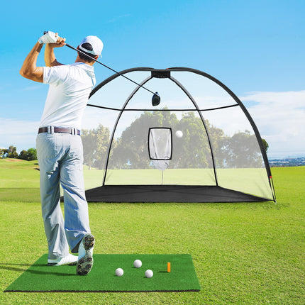 Everfit 3.5m Golf Practice Net with Driving Mat Training Aid Target Hitting.