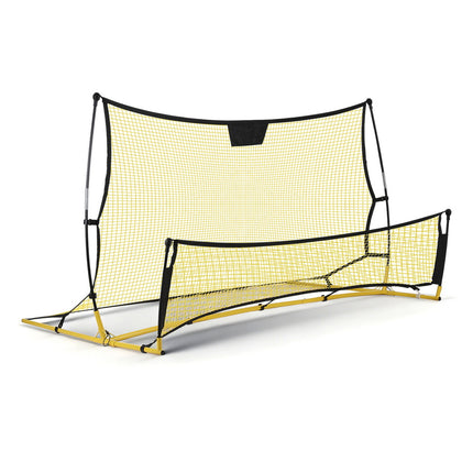 Everfit 2.1m Football Soccer Net Portable Goal Net Rebounder Sports Training Yellow.