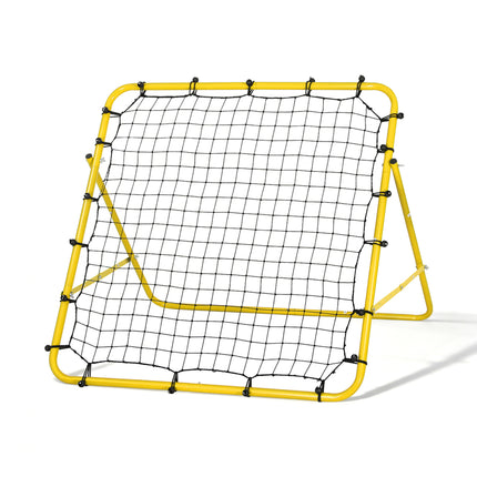 Everfit Baseball Soccer Net Rebounder Football Goal Net Sports Training Aid Yellow.