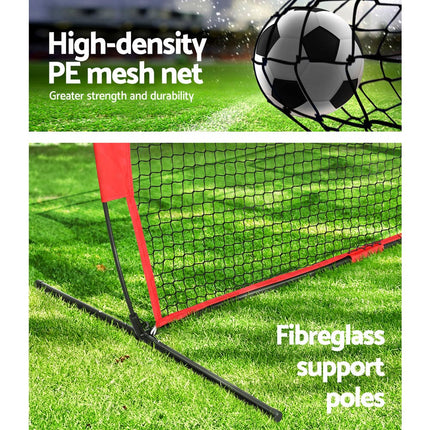 Everfit 1.8m Football Soccer Net Portable Goal Net Training 3 Target Zone.