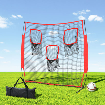 Everfit 1.8m Football Soccer Net Portable Goal Net Training 3 Target Zone.