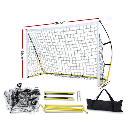 Everfit 3.6m Football Soccer Net Portable Goal Net Rebounder Sports Training.