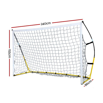 Everfit 2.4m Football Soccer Net Portable Goal Net Rebounder Sports Training.
