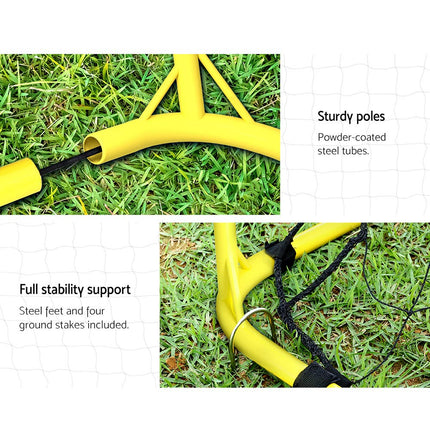 Everfit 2.4m Football Soccer Net Portable Goal Net Rebounder Sports Training.