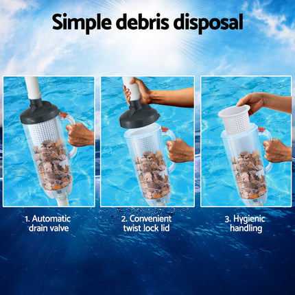 Aqua Buddy Pool Leaf Canister Cleaner Suction Catcher In-ground Swimming Pools.