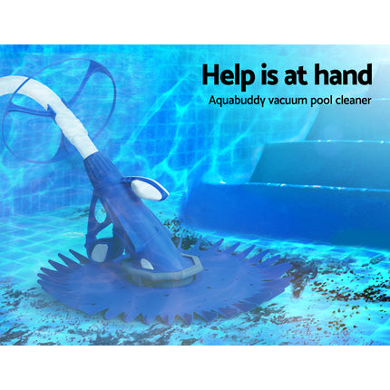 Aqua Buddy Pool Cleaner Automatic Vacuum Floor Climb Swimming Wall Pool 10M Hose.