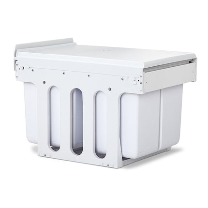 Cefito Pull Out Bin Kitchen Double Basket 2X15L White.