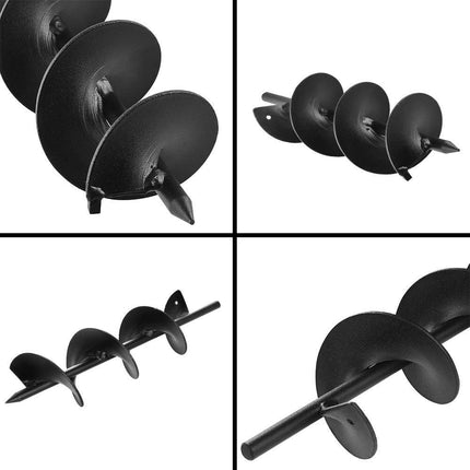 GIANTZ Power Garden Auger Small Earth Planter 75 X 300MM Black.