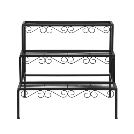 Artiss Plant Stand 3 Tier Metal Corner Plant Shelf Multiple Flower Holder Rack.