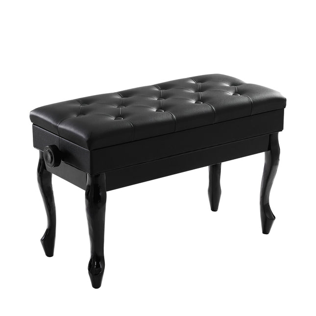 Alpha Piano Bench Stool Adjustable Height Keyboard Seat.