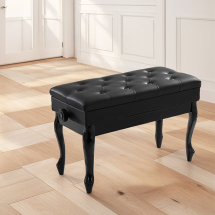 Alpha Piano Bench Stool Adjustable Height Keyboard Seat.