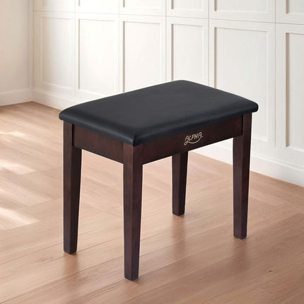 Alpha Piano Bench Stool with Storage Wooden PU Leather.
