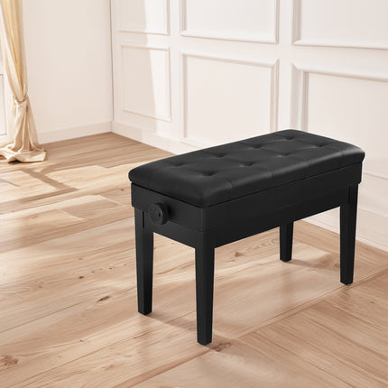 Alpha Piano Bench Stool Adjustable Height Keyboard Seat.