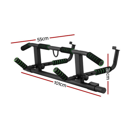 Multi-Grip Pull Up Bar Doorway Chin Up Horizontal Bar Home Gym Workout 101cm Length.