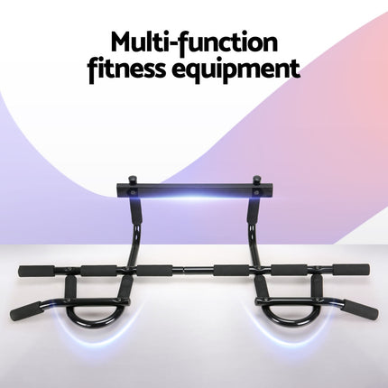 Everfit Pull Up Bar 104CM Doorway Chin Up Horizontal Bar Gym.