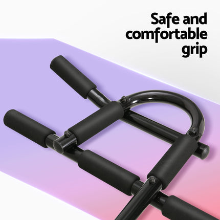 Everfit Pull Up Bar 104CM Doorway Chin Up Horizontal Bar Gym.