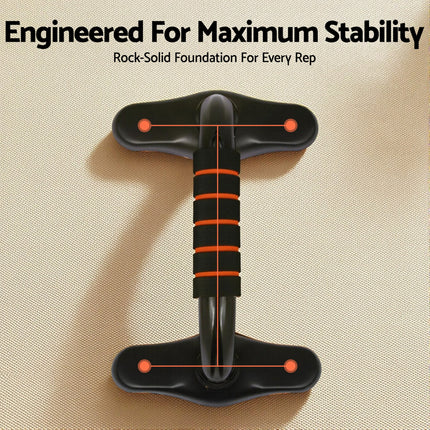 Everfit Push Up Bars Stands Parallel Handles Home Gym Fitness Strength Training.