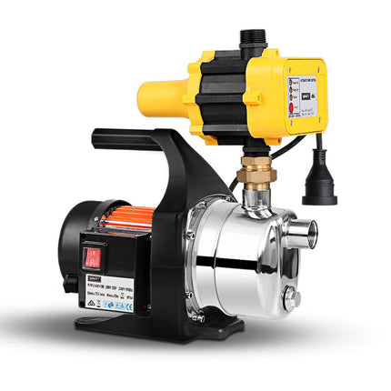 Giantz Garden Water Pump High Pressure 1500W Max. Tank Rain Farm Irrigation House Yellow.