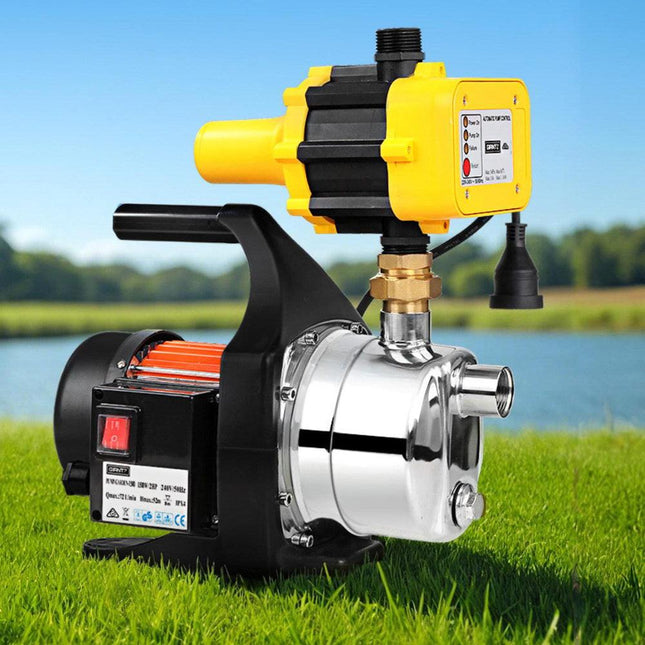 Giantz Garden Water Pump High Pressure 1500W Max. Tank Rain Farm Irrigation House Yellow.